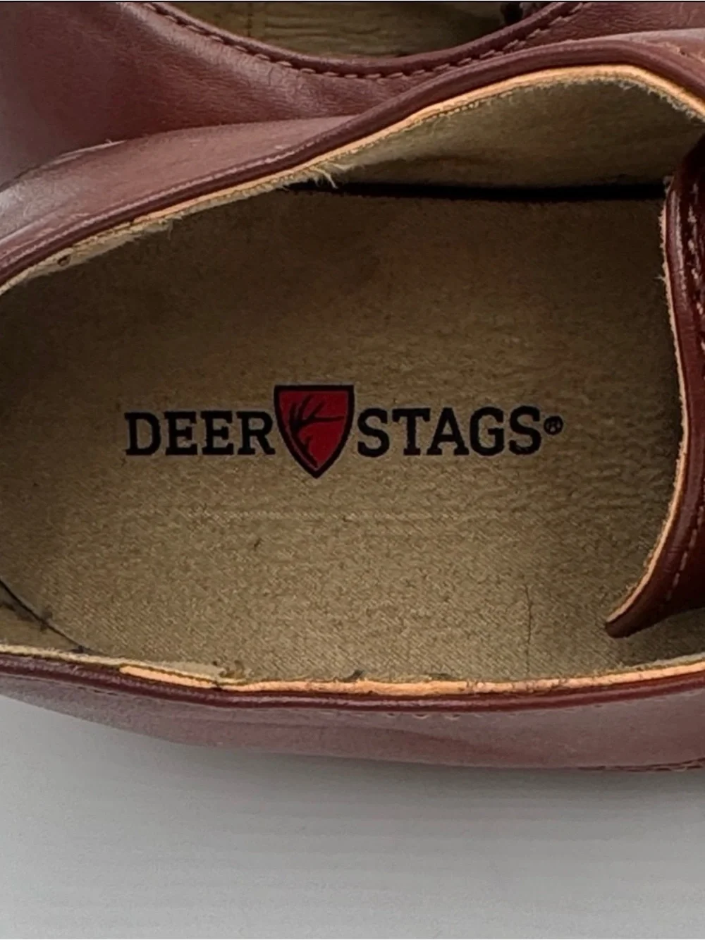 Deer Stags Men’s Brown Lace-Up Dress Shoes